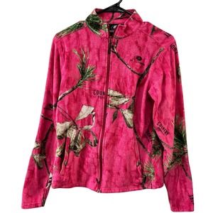 Mossy Oak | Country Roots Pink Fleece Pullover | Size S/P